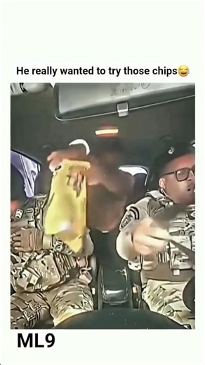 Handcuffs didn't stop him😂🤣