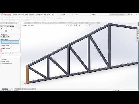Aula 286 - Criando Treliça Metalica - Solidworks - Marcelo Pereira