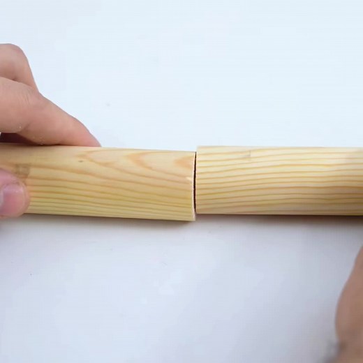 How to connect two wooden dowel rods simple #howto #wood #woodworking #diy #homemadetools #diycrafts #lifehacks #foryou