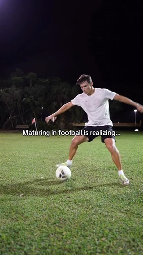 NSP Soccer Training on Instagram: "Maturing in football is realizing… 1. You beat more defenders with your first touch than with skills — simple beats fancy when fancy isn’t consistent. 2. Most goals are scored using one-touch inside the box. Focus on your one-touch finishing. 3. There’s no magic to improving your weak foot — just use it more often. Save this post. ✅ #soccertraining #soccerplayer #soccer"