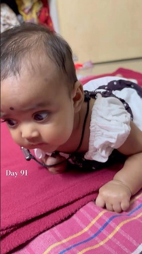 Baby’s First Time Rolling Over | 3 Month Milestone Celebration 💖 #babymoments #cute #celebration