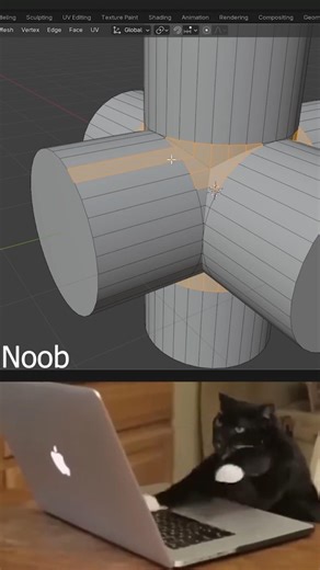 Noob vs Pro - Combine Object Tips #blender ##artist #designer