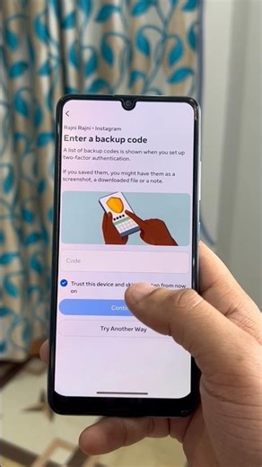 Instagram backup code kaise nikale