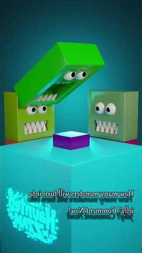 Monsters Jump & Stack on Each Other! 🤯👹 | Funny Chain Reaction #shorts