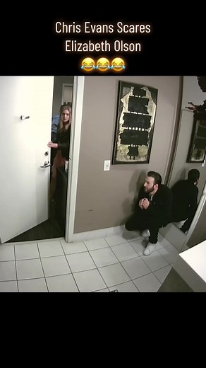 Chris Evans Pranks Elizabeth Olsen with a Scare