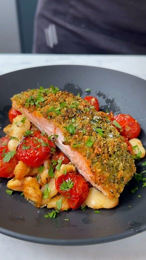 Herby Salmon Traybake 🐟 Recipe 2 from my cookbook - link in bio to order! This recipe sits inside the chapter “weekday meals”, a collection of delicious recipes that are PERFECT to cook on a weeknight after a long day studying or working. Easy, fuss free BUT packed full of flavour 🔥 #food #asmr #reels #cooking #datenight #foodie #foodporn #recipe #healthyrecipe #healthyfood #salmon #fish #asmrfood #comfortfood #easyrecipe | Sam Way
