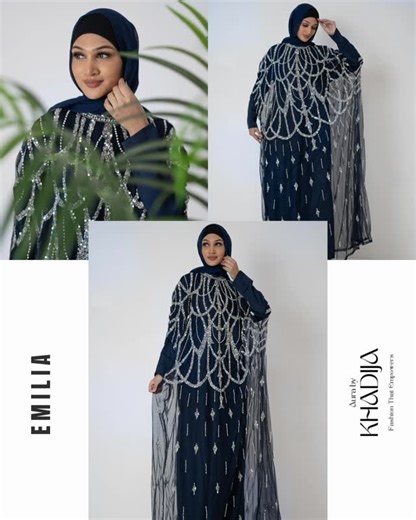 Aura by Khadija on Instagram: "Effortless elegance for your most special moments. Meet ‘Emilia’ a masterpiece of intricate silver detailing. Named after our gorgeous model. The Emilia set is here to redefine your Eid wardrobe. ✨ 💎 Model : @emy_kofficial Photography: @photographyafzal"
