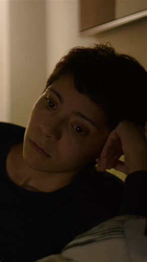 Face of a sleepy woman lying in her bed - Free Stock Video