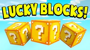 儿子和小朋友玩《我的世界基岩版》收费插件系列--490币 Lucky block! Chunklabs 我的世界基岩版 官方商城收费模组