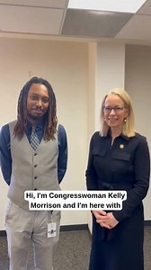Trump is trying to block funding for education. Trump's funding freeze would devastate MN programs like Upward Bound that prepare students for college success. I met with students and educators in my district today, including Kenny, to hear the real impact. | Rep. Kelly Morrison