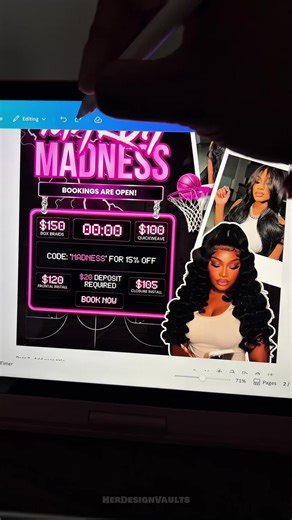 Create Your March Madness Booking Flyer