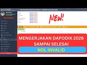 CARA MENGERJAKAN DAPODIK 2026 DARI AWAL SAMPAI NOL INVALID