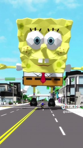 Glitch Spongebob Raksasa Di Brookhaven