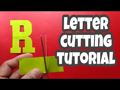 Letter cutting tutorial / 2 types of R #lettercutting #tutorial