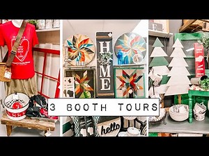 My 3 Antique Booths - Vintage, Upcycled & Handmade - Tour & Updates - DIY Paint & IOD Products