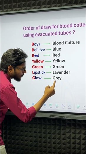 Order of Draw | lab technician trick by Manish bhai Patel | phlebotomy | #dmlt #bmlt #labtechnician