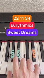 Eurythmics - Sweet Dreams #pianotutorial #pianolessons #Eurythmics Oh Mon Piano | Oh Mon Piano