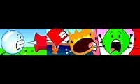 Mix of 3 videos from youtube : Battle for Dream Island [BFDI] Episodes 1a 1b, and 25