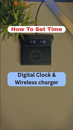 How to Set Time in Digital Alarm Clock | Best Desktop Wireless Charger With Digital Alarm Clock