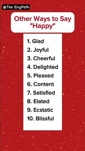 Better Words for "Happy" | 10 Synonyms for Happy