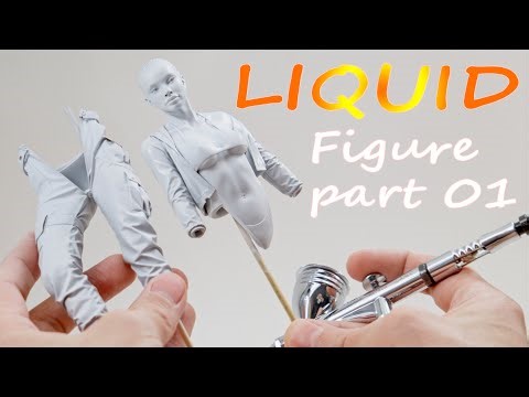 Garage Kit Preparation: Sanding & Priming "LIQUID" Figure Part 1