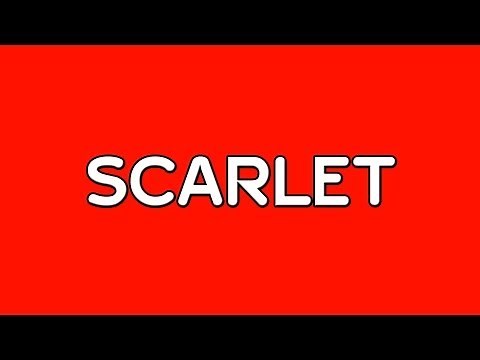 Colours - Scarlet