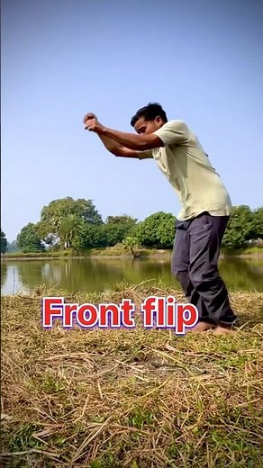 😍Front flip tutorial short || very easy ✅✨ #frontflip #tutorial #shorts