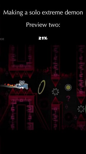SOLO EXTREME DEMON (Preview Two) #geometrydash #gd #music #games #extremedemon
