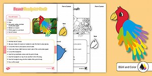 Parrot Handprint Craft