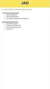 English | How to Conduct a JAD Session | JAD | Joint Application Development | AnalyticMindAcademy