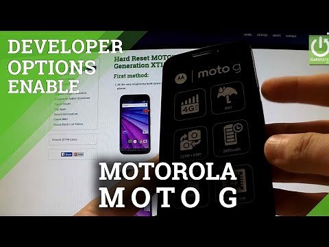 How to active Developer Options in MOTOROLA Moto G 3rd Generation - enable USB Debugging