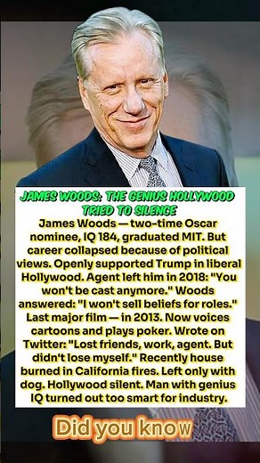 James Woods: The Genius Hollywood Tried to Silence
