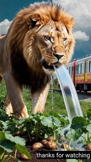 zebra have golden coins to give you#motivation#animation #ai#lion#zebra#viralshort#water#potato#gold