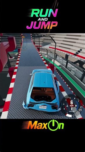 [BeamNG dirve] RUN AND JUMP - #beamngdrive #car #maxon #빔엔지 #빔엔지 드라이브 #destroy #police