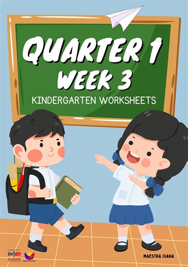 Kindergarten Worksheets Maestra Juana Quarter 1 Week 3 #kindergarten #kindergartenworksheets #kindergartenteacher | Maestra Juana