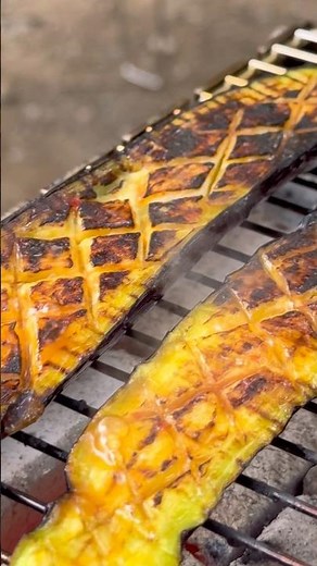 蒲焼きと言ったら『茄子』 #キャンプ飯 #レシピ #炭火焼き #茄子