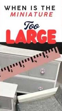 When is the MINIATURE Too LARGE #shorts #miniatures #barbie #dollhousemakeover #travel #adventures