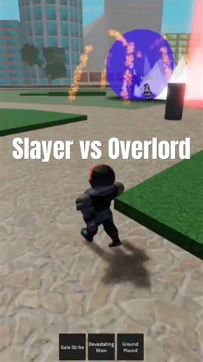 Another round of Slayer vs Overlord from Roblox T Titans battlegrounds!