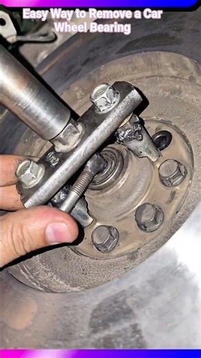 Easy Way to Remove a Car Wheel Bearing #shorts #mechanic #brakesystem