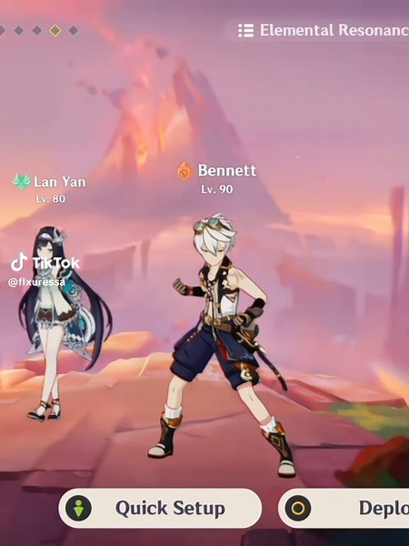 Bennett Main Teams Showcase in Genshin Impact Gameplay