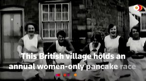 9.6K views · 109 reactions | The British village of Olney is known for its annual women-only pancake day race - a tradition that dates back as far as 1445 丹 | Reuters | Facebook