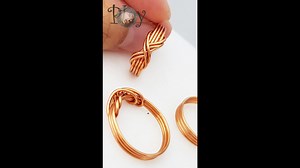 Infinity rings - Free tutorial video link above the title #shorts #handmade #diy