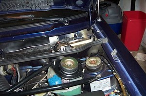 cannot remove top strut bolt from front suspension assembly