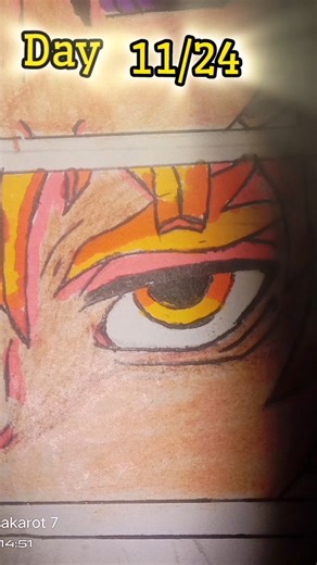 Zenitsu eyes day 11/24 #demonslayer #zenitsu