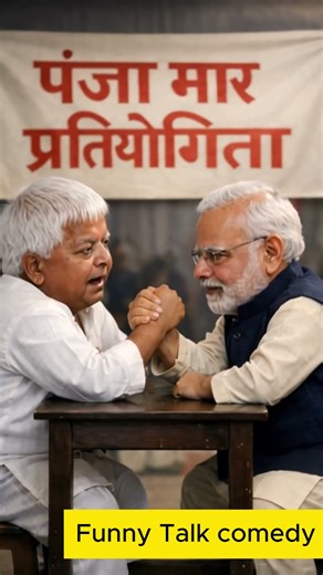 😂funny talk 3d ai lalu ji se panja mara prtiyogita modi ji ki😂 #funny #comedy