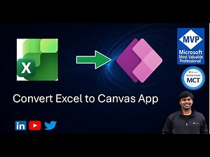 Convert Excel to Canvas PowerApps