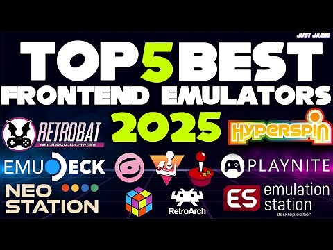 Top 5 Best Emulator Frontends For Retro Gaming #batocera #retrobat #retroarch