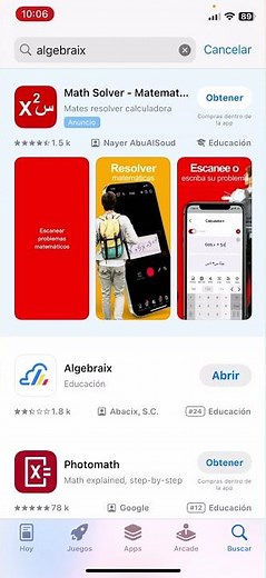 Cómo ingresar por primera vez a la APP de Algebraix
