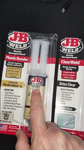 J-B Weld ClearWeld versus Plastic Bonder — Clear Wins and Here's Why