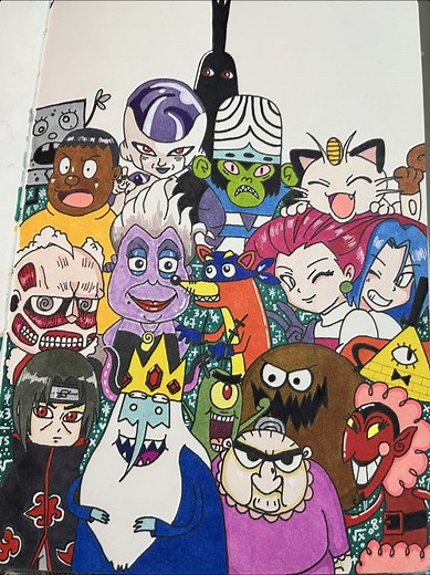Villains Drawing Update: Cute Anime Doodles